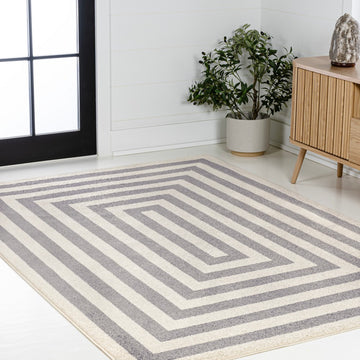 Bandol Modern Classic Mitre Stripe Area Rug